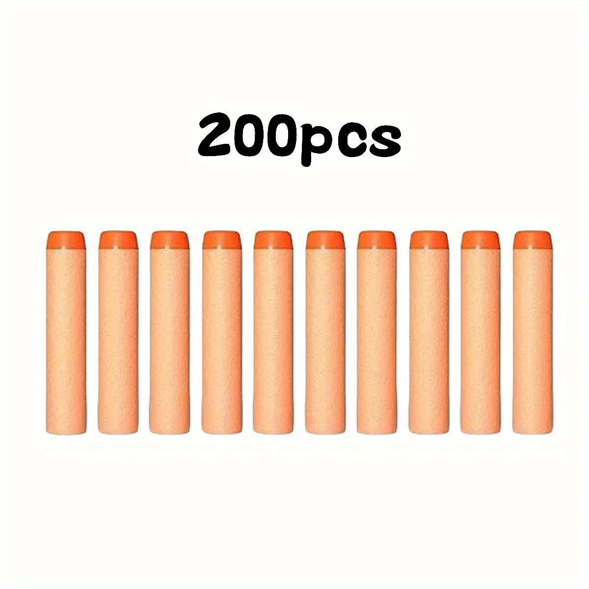 7.2cm 200pcs for Nerf Soft Bullets Darts Round Head Refill Sponge Darts Kids Children Toy Gun Bullets for NERF N-Strike Blasters