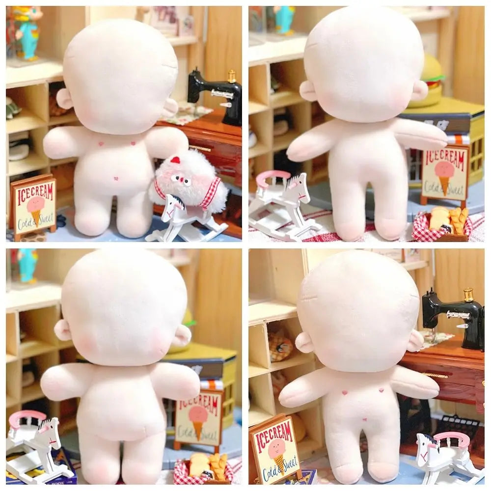 20CM Cotton Stuffed Dolls Body DIY Idoll Doll Blank Changing Dressing Game Handmade Toys