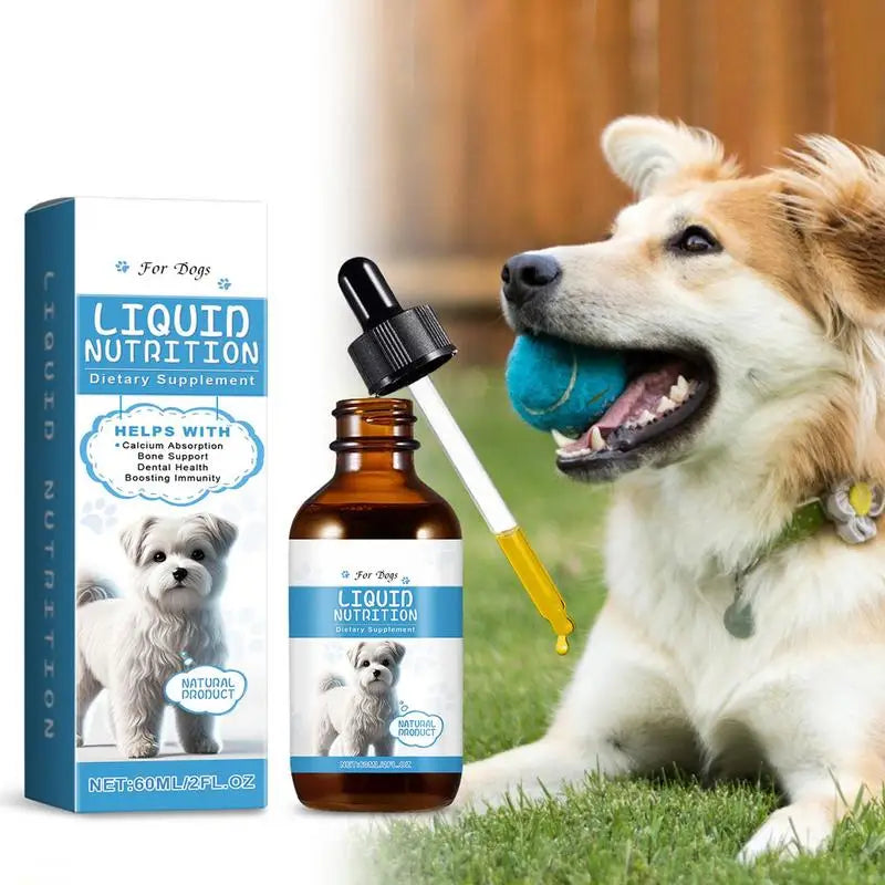 Pet Nutrition Drops 60ml Pet Nutritional Supplement Liquid Dog Food Liquid Supplements Pet Nutritional Supplement Liquid