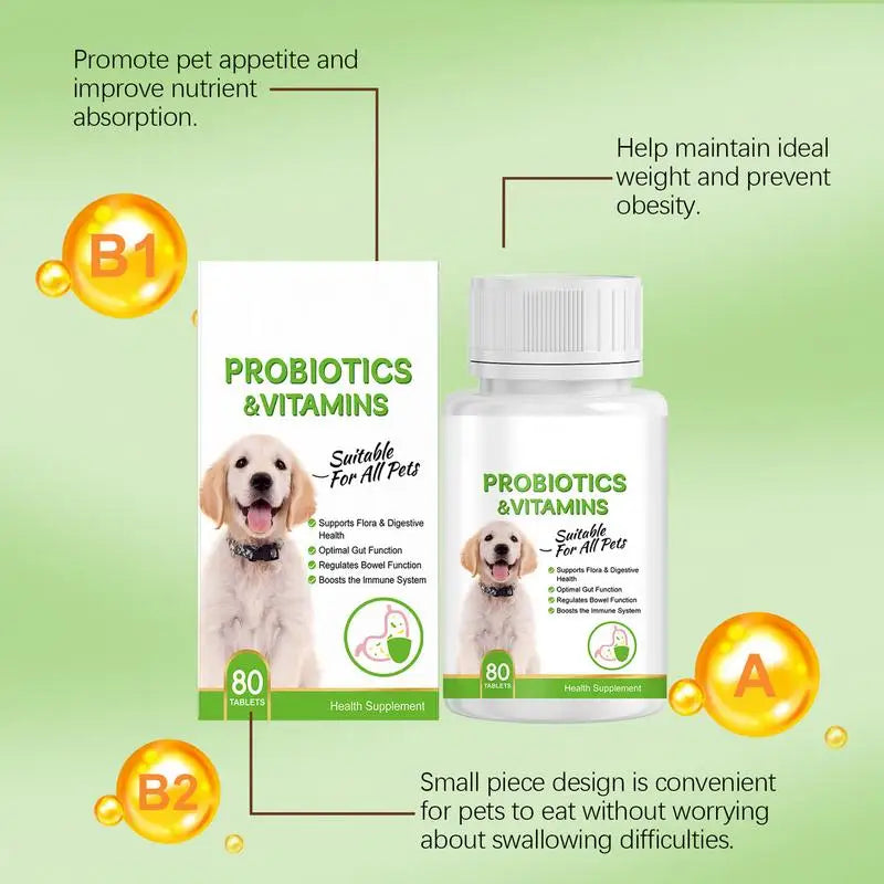 Dog Probiotic Supplements Nutritional Pet Health Supplement Digestive Support Supplement