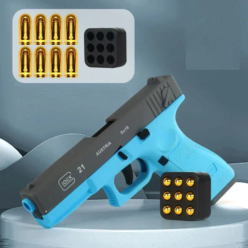 Automatic Shell Ejection G17 Toy Gun Airsoft Laser Version Pistol Armas Children CS Shooting Weapons for Kids Boys Birthday Gift