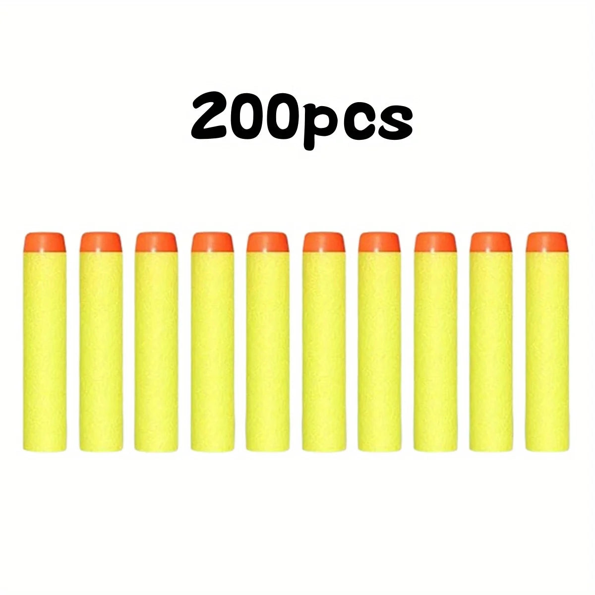 7.2cm 200pcs for Nerf Soft Bullets Darts Round Head Refill Sponge Darts Kids Children Toy Gun Bullets for NERF N-Strike Blasters