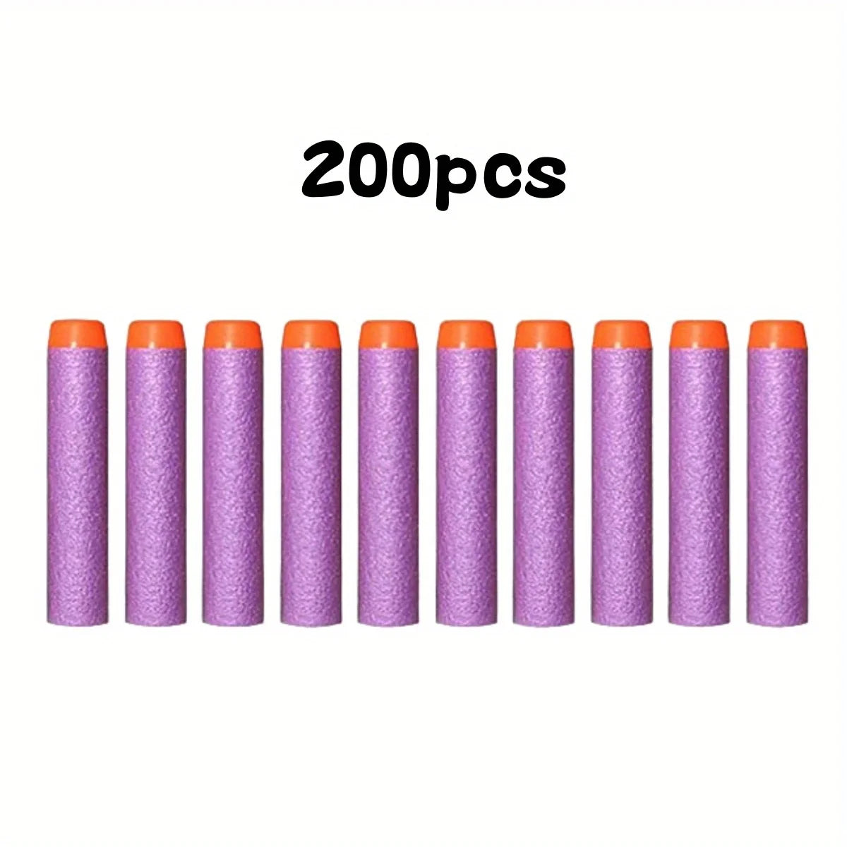 7.2cm 200pcs for Nerf Soft Bullets Darts Round Head Refill Sponge Darts Kids Children Toy Gun Bullets for NERF N-Strike Blasters