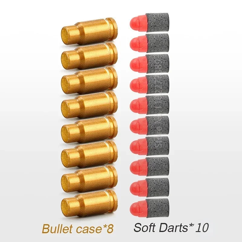 2024 M1911 Soft Bullet Toy Gun Foam Ejection Toy Foam Darts Christmas Gift Airsoft Gun With Silencer For Kid Adult New 6+