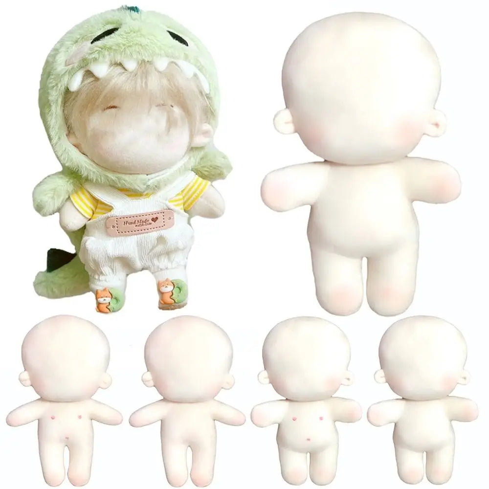 20CM Cotton Stuffed Dolls Body DIY Idoll Doll Blank Changing Dressing Game Handmade Toys