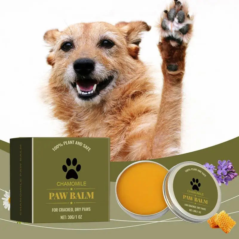 30g Pet Paw Balm Natural Skin Healing Balm Soother Moisturising Cream Pet Paw Protection Wax Pet Supplies