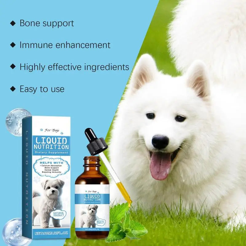 Pet Nutrition Drops 60ml Pet Nutritional Supplement Liquid Dog Food Liquid Supplements Pet Nutritional Supplement Liquid