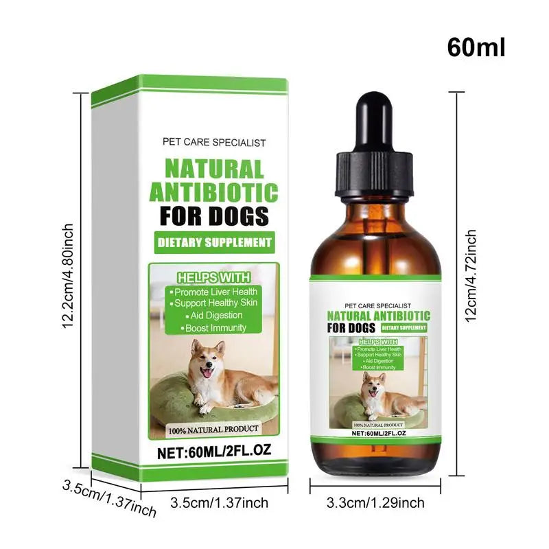 Dog Food Additives Skin And Coat Supplement Dog Dietary Support Supplement Pet Dietary Grooming Supplement 60ml For Immune