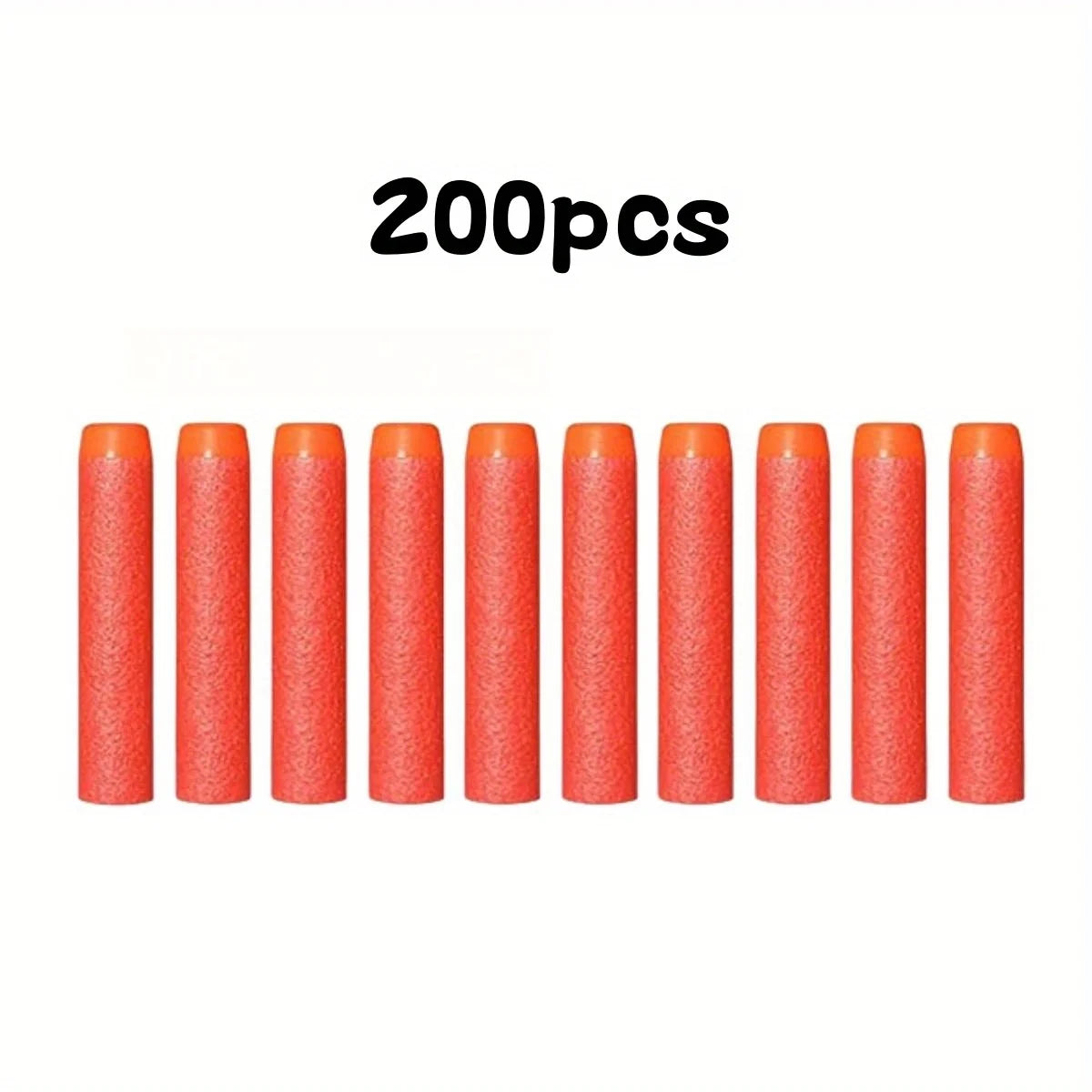 7.2cm 200pcs for Nerf Soft Bullets Darts Round Head Refill Sponge Darts Kids Children Toy Gun Bullets for NERF N-Strike Blasters