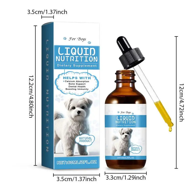 Cat And Dog Food Supplements 60ml Nutritional Care Supplement Drops Dog Food Liquid Supplements Pet Nutritional Supplement